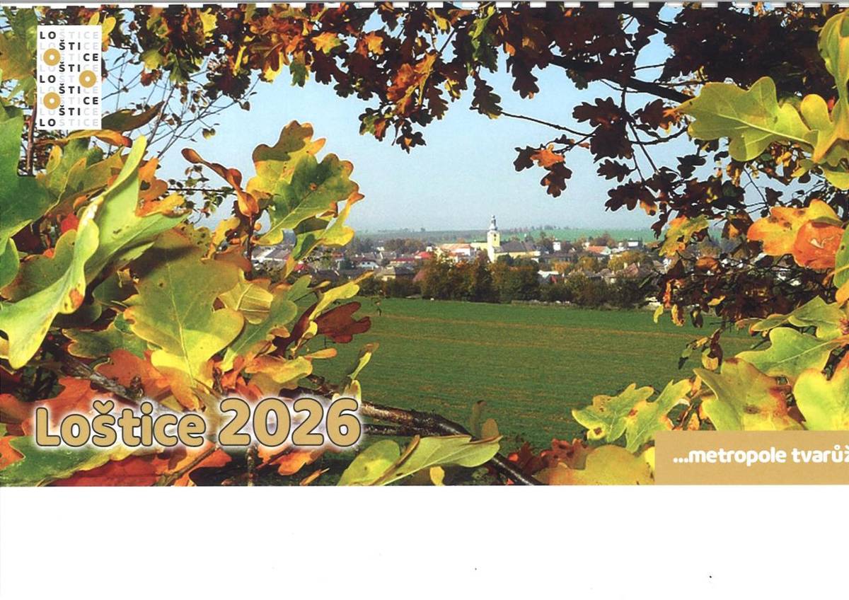 Stolní kalendář města Loštice pro rok 2026 - ke stažení
