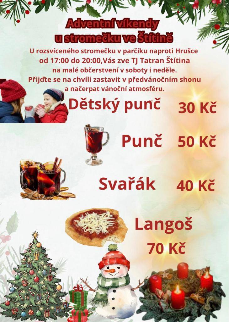 Od 17 do 20 hod Vás srdečně zve TJ Tatran Štítina