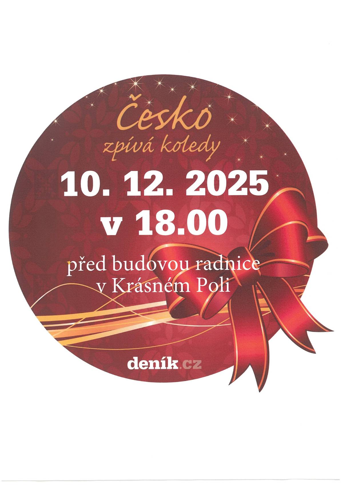 Pojďme si společně zazpívat koledy.