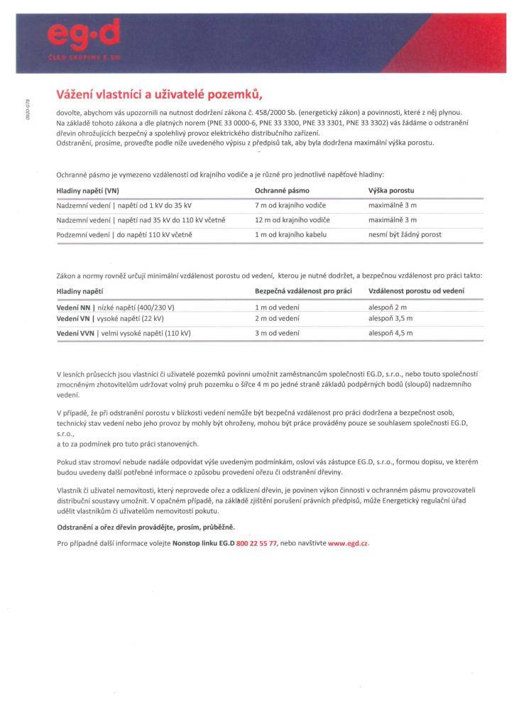 Žádost o odstranění dřevi