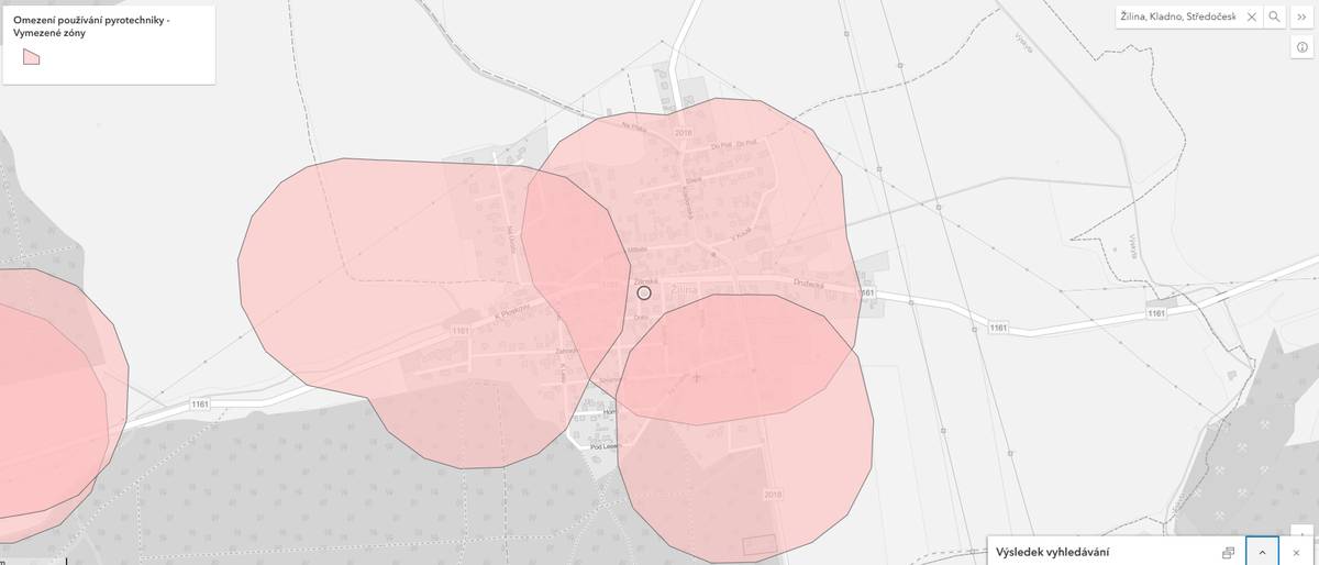 Od 1. prosince 2025 vešla v platnost účinnost zón s omezeným používáním pyrotechniky. Více informací na  https://agrigis.gov.cz/portal/apps/instant/basic/index.html?appid=ded81b51ac6e4ea1b071ef28122f547b