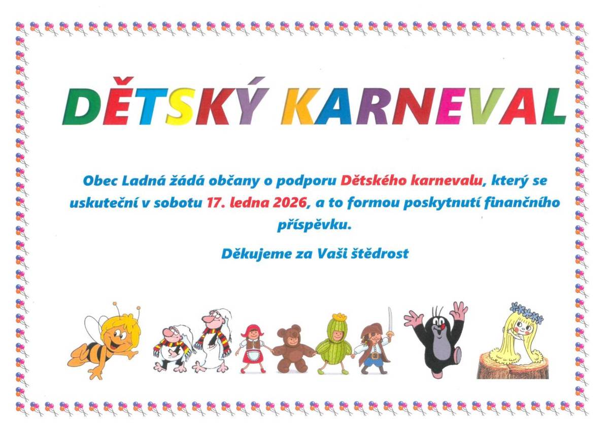 Podpora Dětského karnevalu