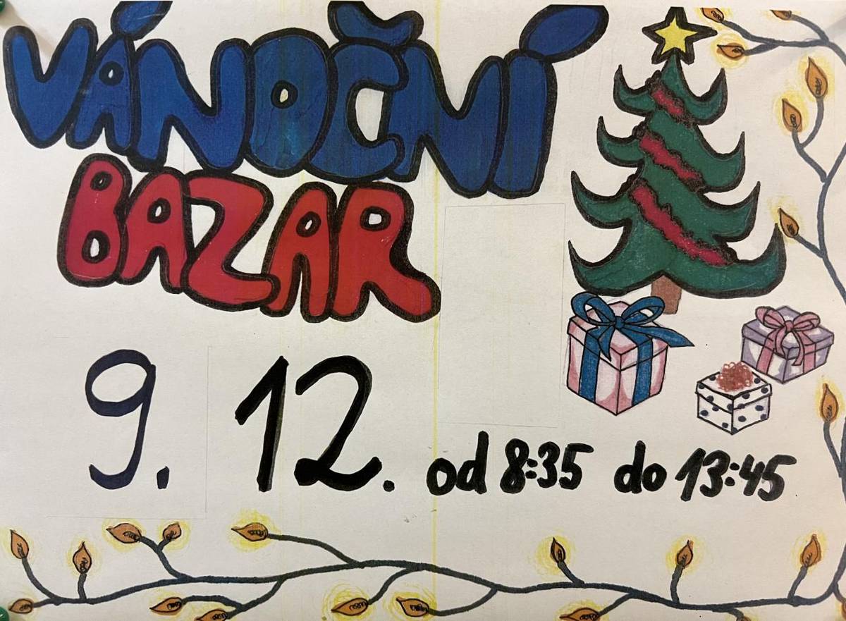 Žáci a žákyně 7. ročníku pořádají tradiční již 7. Vánoční bazar.