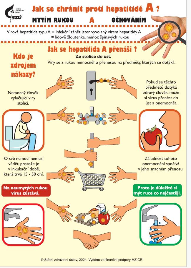 V průběhu roku 2025 je dlouhodobě zaznamenáván zvýšený výskyt virové hepatitidy A, který se také promítá do situace v Olomouckém kraji.