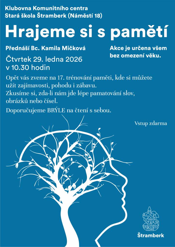 Přednáší Bc. Kamila Mičková    Vstup zdarma