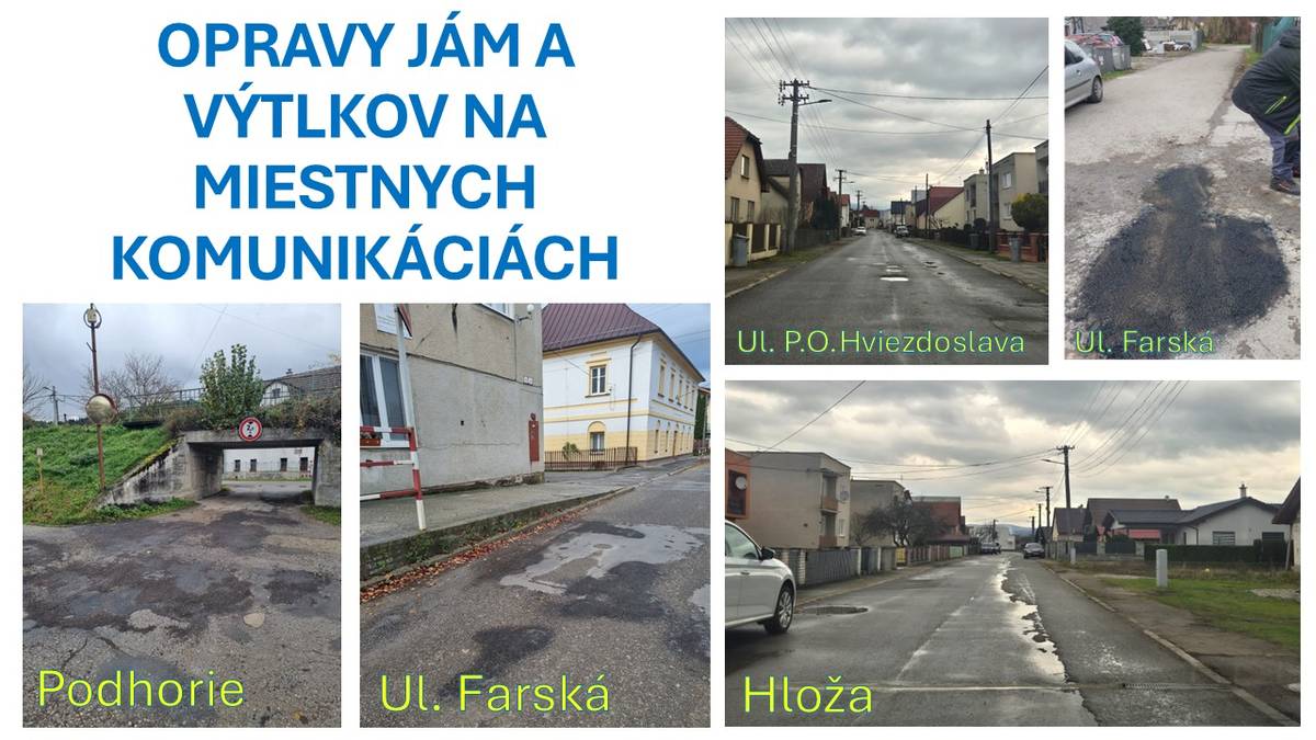 V ostatnom období obec Beluša v súčinnosti so správcom ciest TSK realizovala opravy výraznejších výtlkov a jám na miestnych komunikáciách. V týchto prácach sa plánuje pokračovať aj v jarnom období.