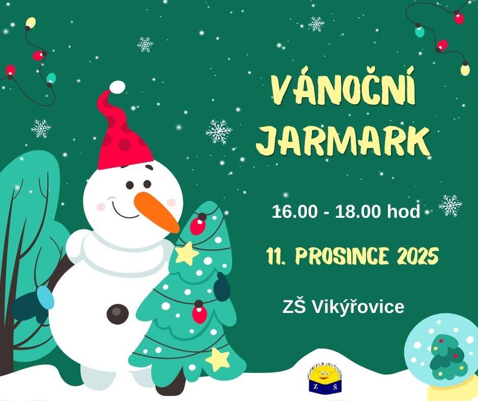 Přijďte na náš jarmark a rozsvícení vánočního stromečku.
