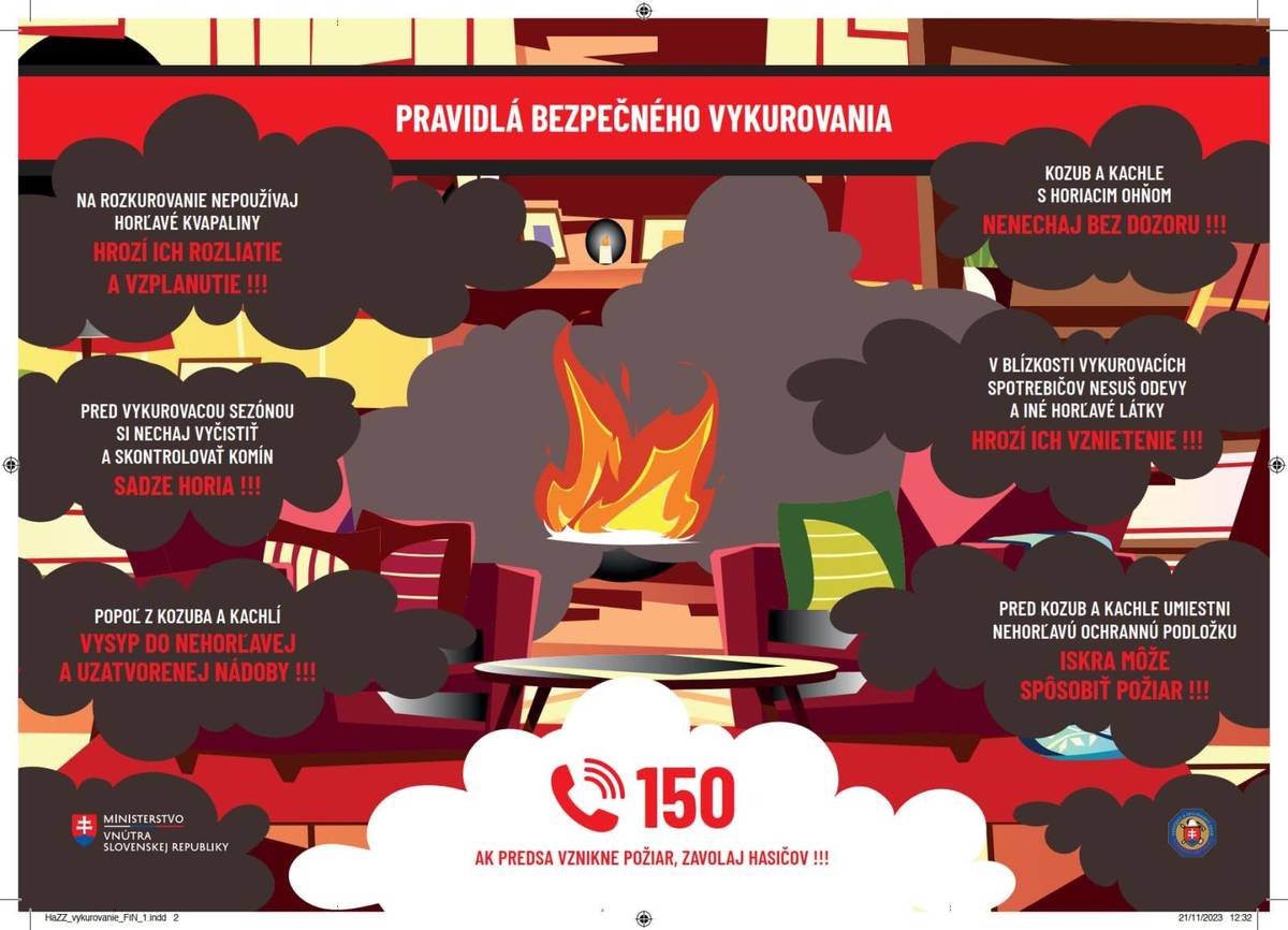 OR  HaZZ v Novom Meste nad Váhom  v rámci preventívno- výchovného pôsobenia zverejňuje informácie  zamerané na pokojné Vianoce 🎄 a Bezpečné vykurovanie 🔥.