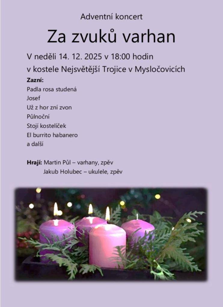 Obec Mysločovice Vás zve: