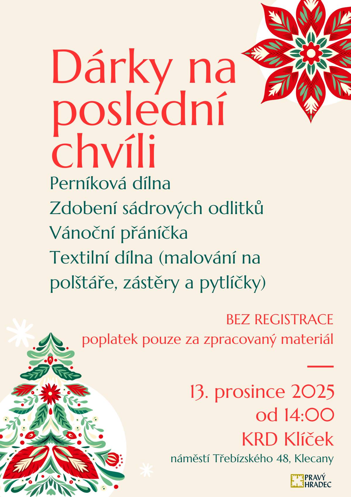 V příloze zasílám pozvánku na akci "sousedský vánoční swap" v obci Husinec a akci "dárky na poslední chvíli" v KRD Klíček.  tým OÚ