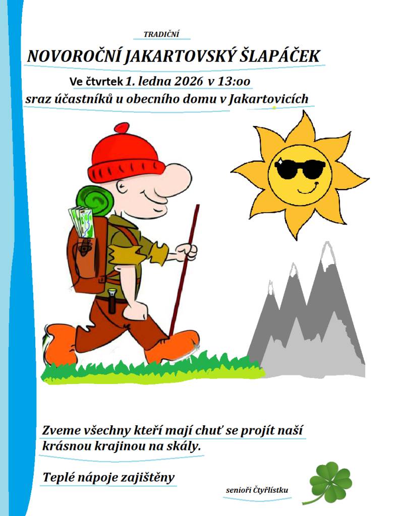 Novoroční šlapáček v Jakartovicích - 1. 1. 2026