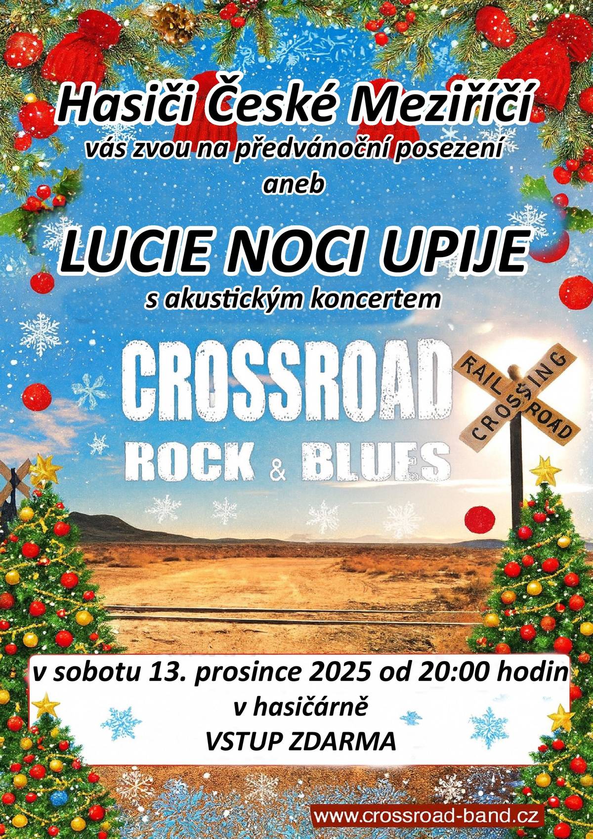 Předvánoční posezení v hasičárně. Od 18h vaří Peklo Bartoňova útulna.