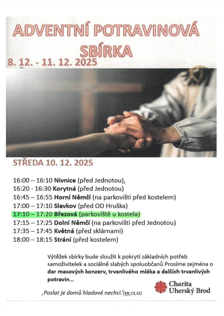 Ve středu 10.12.2025