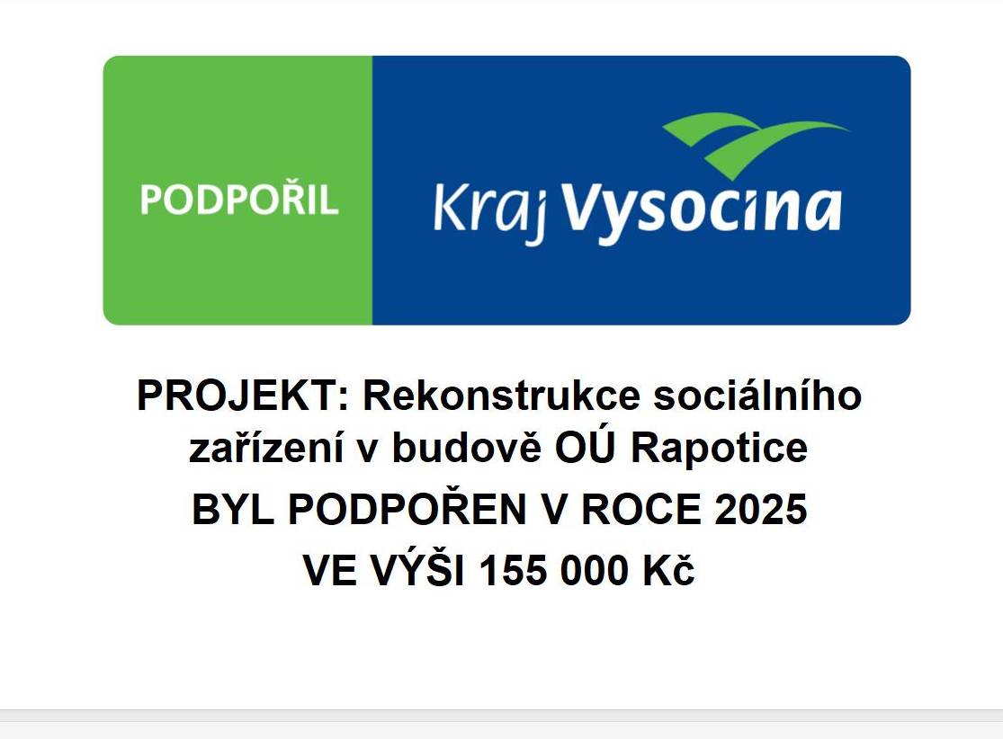 PROGRAM "OBNOVA VENKOVA VYSOČINY 2025"