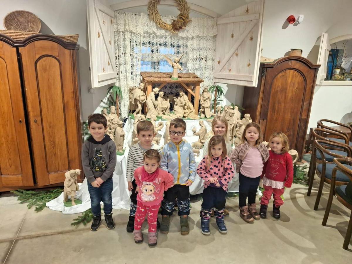 Děti z MŠ navštívily Rymice a vydaly se na „Cestu do Betléma“