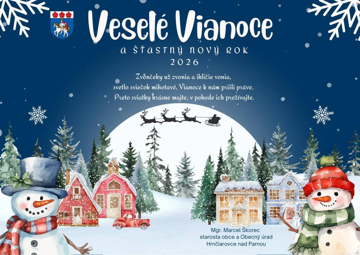 Veselé Vianoce a šťastný nový rok 2026.