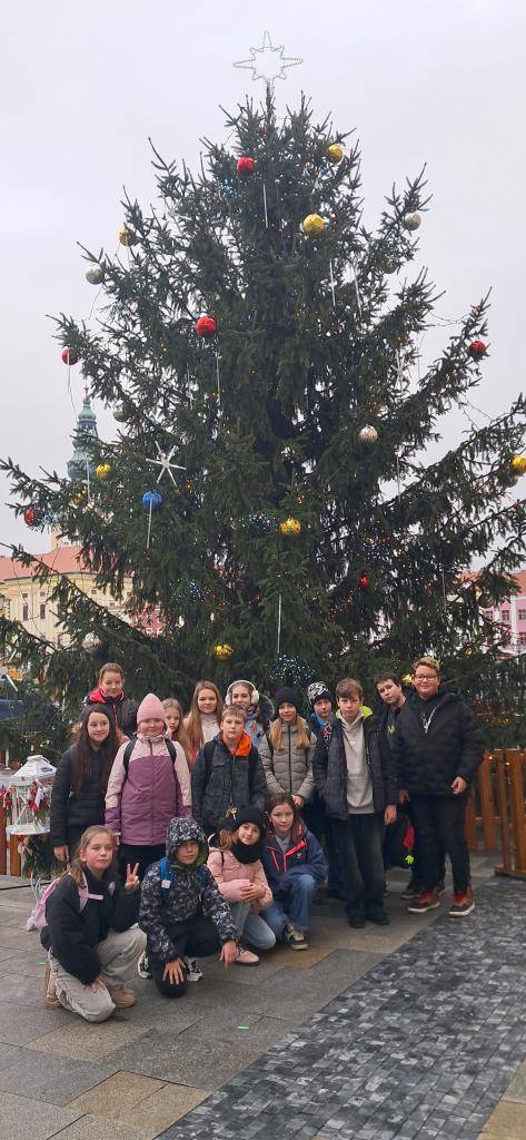 Na začátku prosince navštívili žáci 5.B Muzeum Kroměřížska, kde pro ně byl připraven vzdělávací program s názvem Modrotisková pohádka pod stromeček.