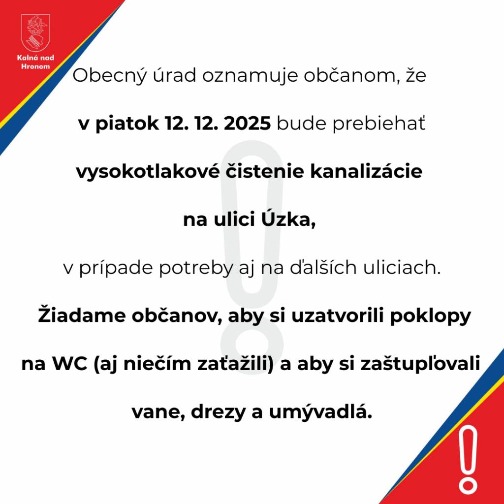 Čistenie kanalizácie