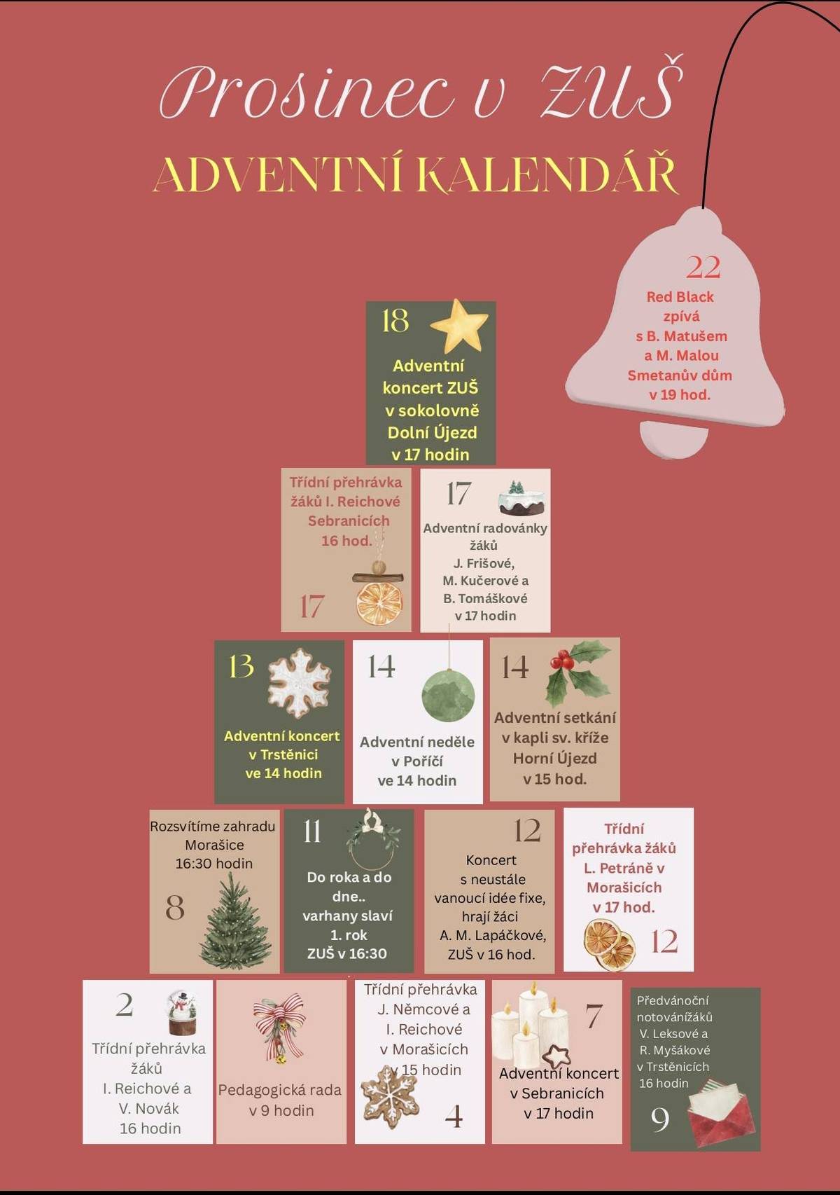 Prosinec v ZUŠ Dolní Újezd