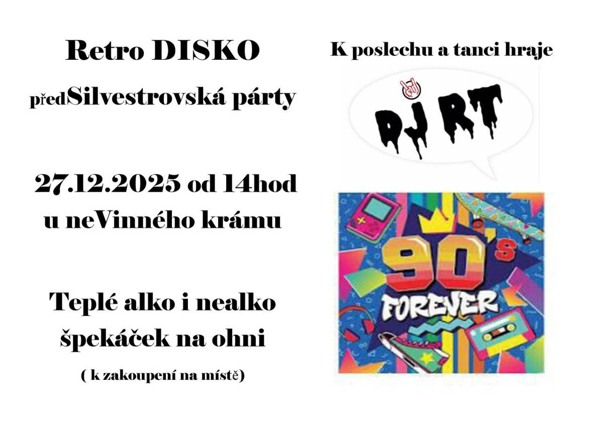 Nevinný krám si Vás dovoluje pozvat na předsilvestrovskou párty: