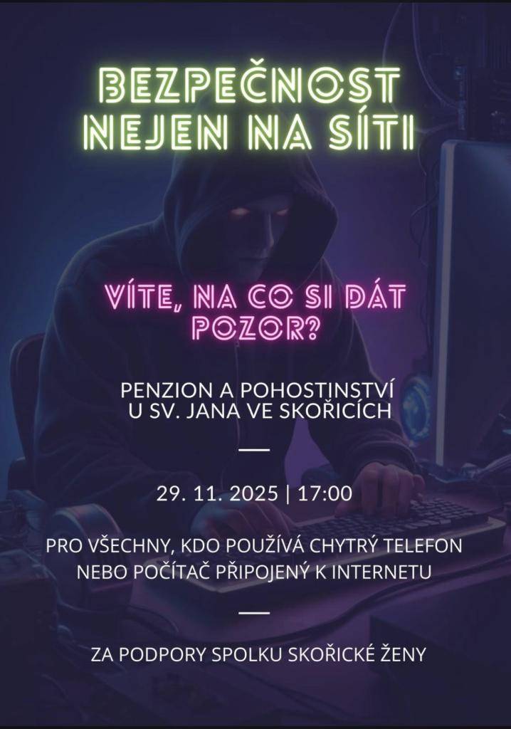Bezpečnost na síti -  víte na co si dát pozor?