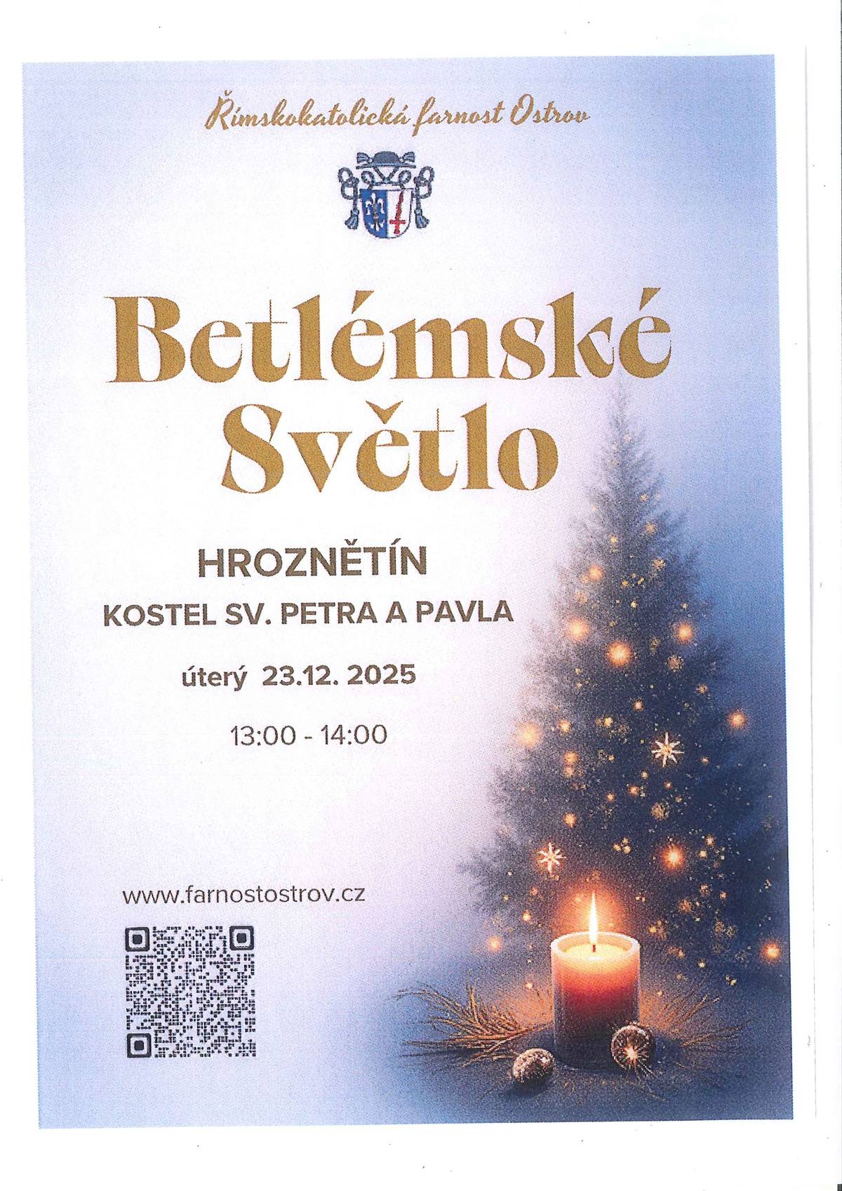 Pozvánka k Betlémskému světlu Hroznětí