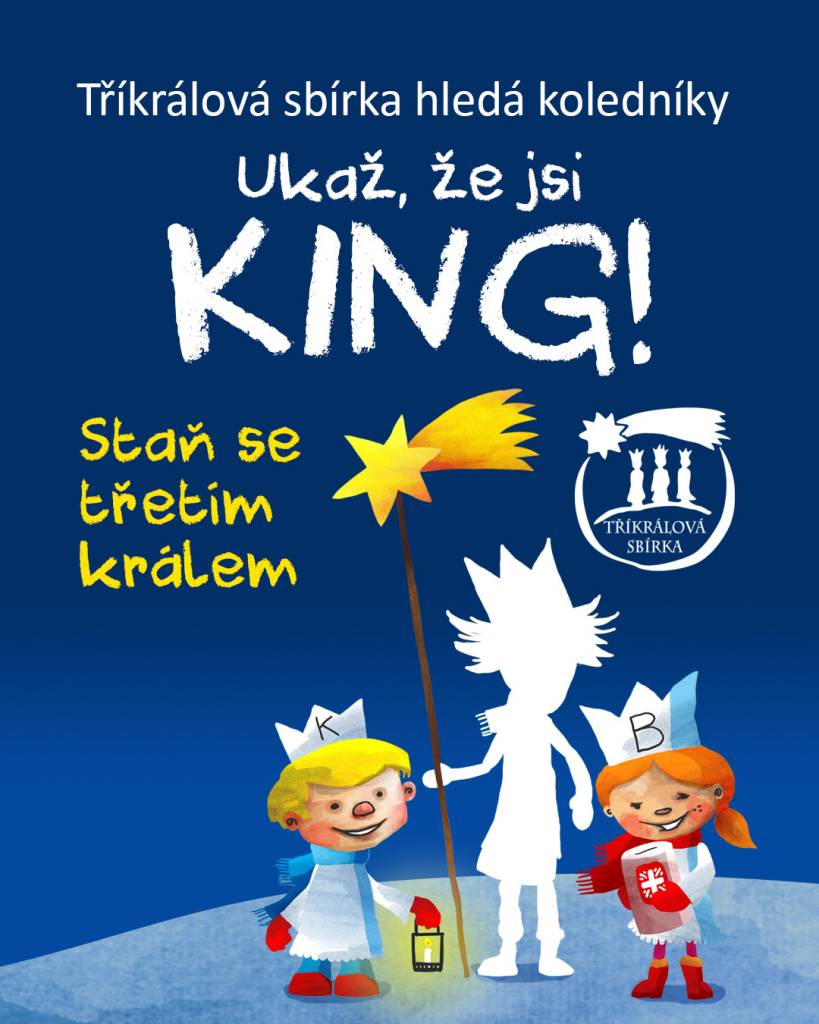 Máte chuť a odvahu rozšířit kolednickou armádu? Připojte se k dobrovolníkům, kteří v kostýmech tří králů přichází s prosbou o příspěvek na charitu, a pomáhají tak starým a nemocným lidem, dětem z chudých rodin nebo lidem na ulici. Ve funkci koledníka můžete reprezentovat největší českou neziskovku a dobré jméno Tříkrálové sbírk...