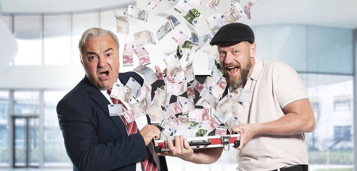 Představení, Společenský areál Mže, Hornická 1695, 34701 Tachov, pondělí 15. 12. 2025 od 19.00. Inteligentní komedie o tom, že o peníze se dá žádat mnoha způsoby.