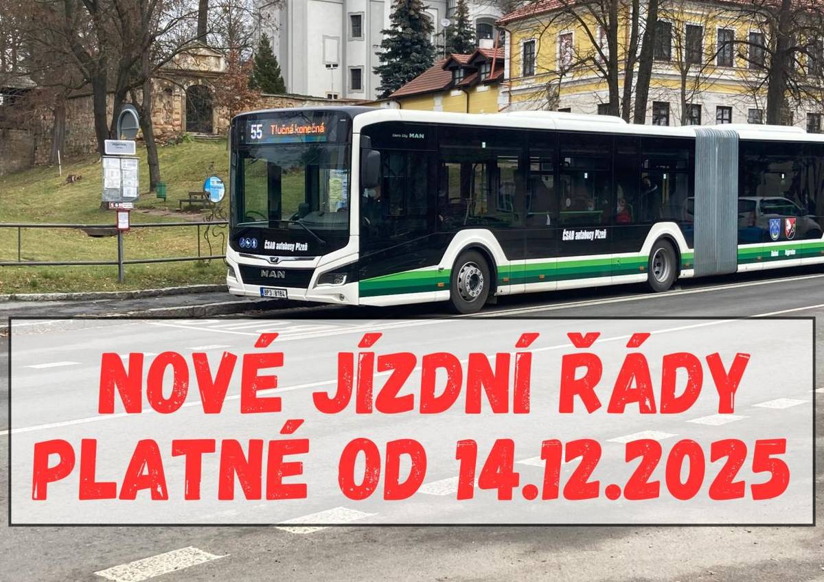 Nové jízdní řády naleznete v odkazu níže.