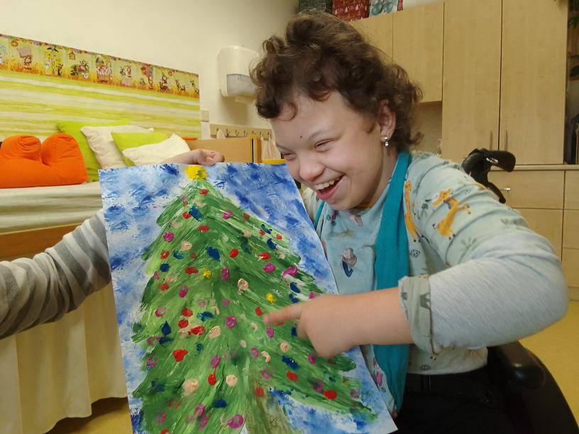 Vánoční přání, stromeček