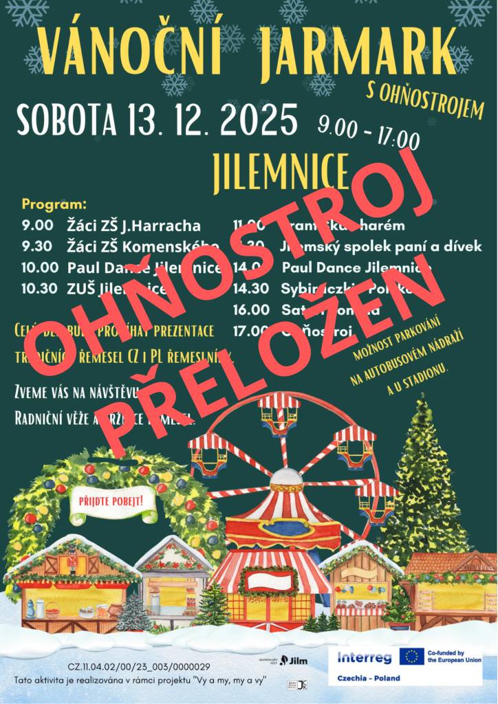 Mrzí nás to, ale počasí je proti - viditelnost i podmínky neumožňují bezpečné odpálení.  O možném náhradním termínu jednáme a dáme vám včas vědět.  Děkujeme za pochopení!