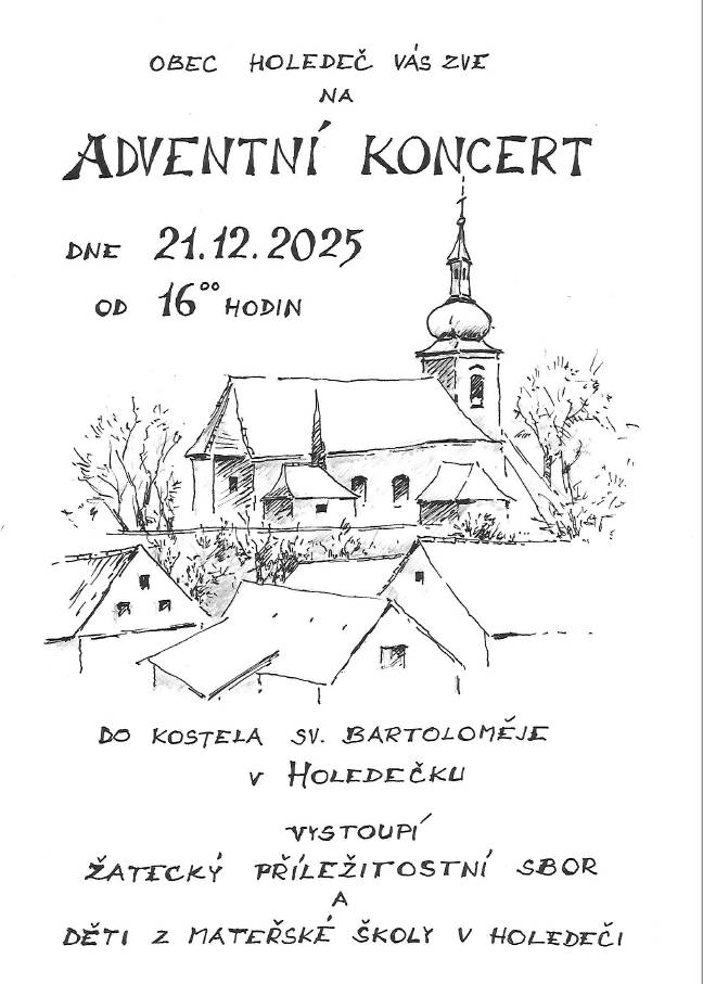 21.12.2025 od 16:00 hodin v kostele sv. Bartoloměje