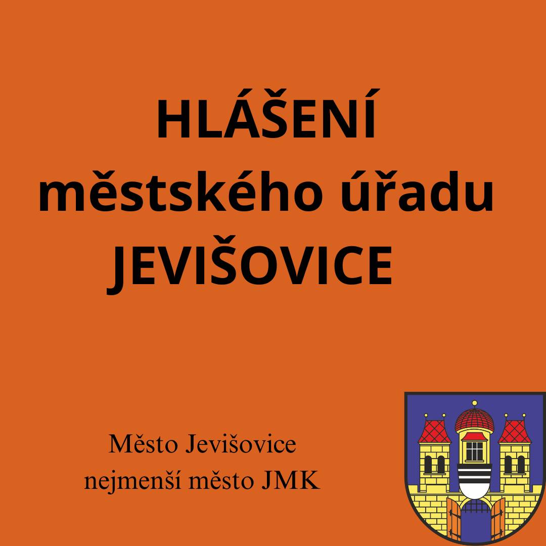 Hlášení                                                                                                                   15.12.2025       1/  Městská knihovna Jevišovice bude otevřena:        v úterý 16.12. od 8.00 – 12.00 hod. a od 13.00 – 14.30 hod.        ve čtvrtek 18.12. od 13.00 – 18.00 hod.        v pátek 19.12. od 8.00 – 12.00 a od 13.00 – 14.30. hod.        V provozních hodinách knihovny se budou vydávat kalendáře na rok 2026 – 2027.           2/  V ambulanci MUDr. Severinové se ve dnech 22.12. a 23.12.2025 z důvodu dovolené nebude ordinovat. Akutní stavy ošetří MUDr. Urbanovský v Příměticích  od 8.00 – 10.00 hod.,  tel. 736 605 446       Ve dnech 29.12., 30.12. a 31.12.2025 bude v ordinaci MUDr. Severinové v Jevišovicích omezený provoz  od 8.00 do 10.30 hod.
