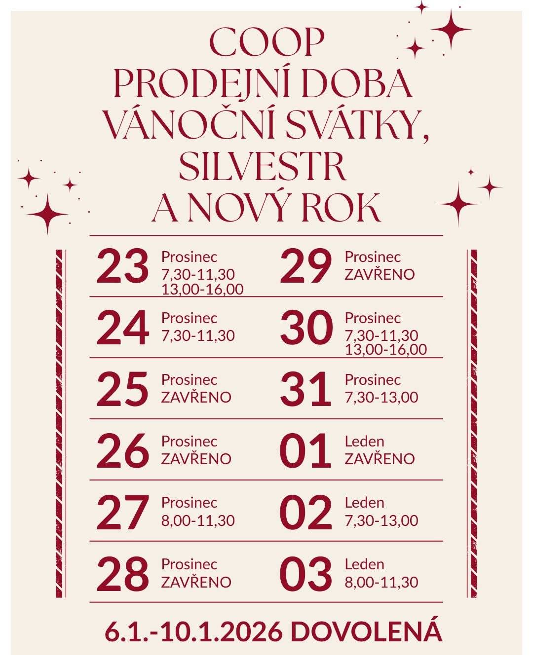 Akce tento týden: Debrecínská lahůdka 149 kč/kg Mléko pol.trv. 16,90 Avanti 49,90 Kuřecí řízky 500g 89,90 Bohemia sekt 129,90