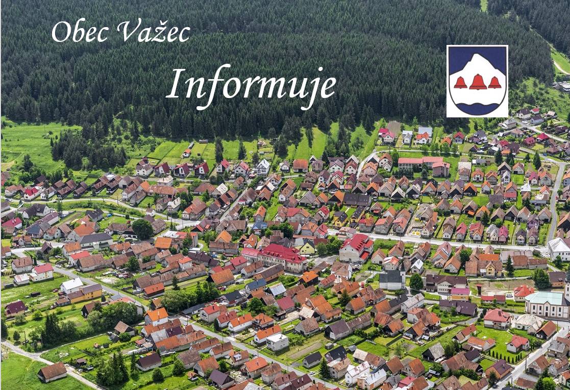 Obec Važec oznamuje občanom, že od 21. apríla budú začaté výkopové práce z dôvodu výstavby optickej siete v našej obci na ul. Fodorová, Nábrežná a Vyšná..    Žiadame občanov o pochopenie nakoľko môže dôjsť k dočasnému obmedzeniu vstupu na svoj pozemok.    Zároveň žiadame aby občania netvor