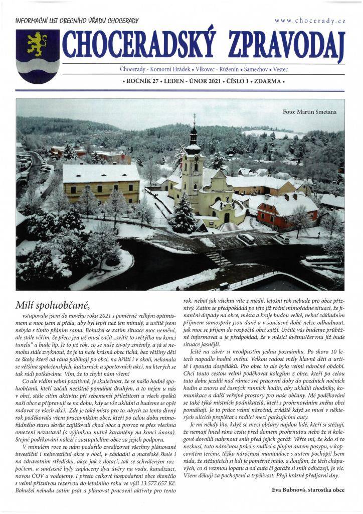 Leden - Únor     Pro stažení dokumentu klikněte na odkaz v příloze