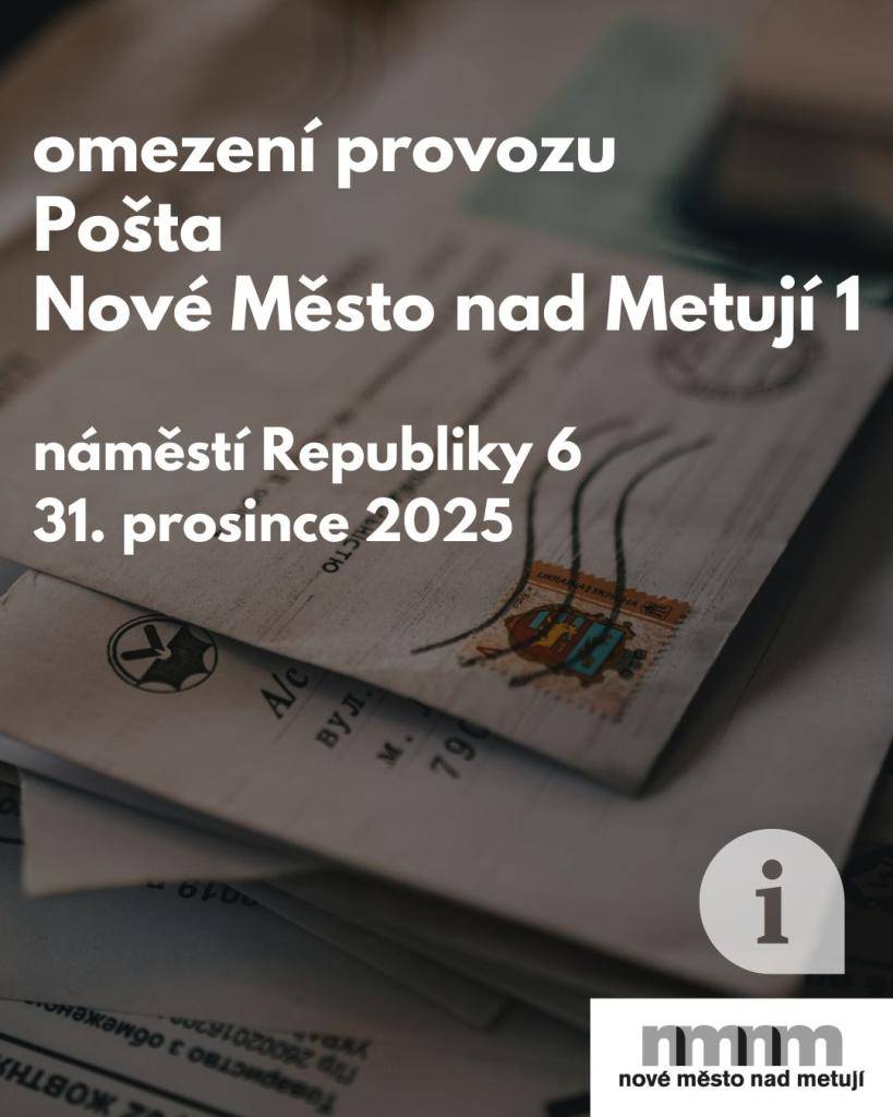 31. prosince 2025  dočasná změna otevírací doby