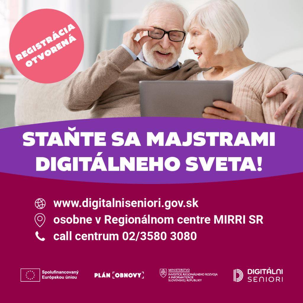 Školenia sa môže zúčastniť každý senior/ka, ktorý je občanom SR a ku dňu vyplnenia registračného formuláru dovŕši vek minimálne 65 rokov.