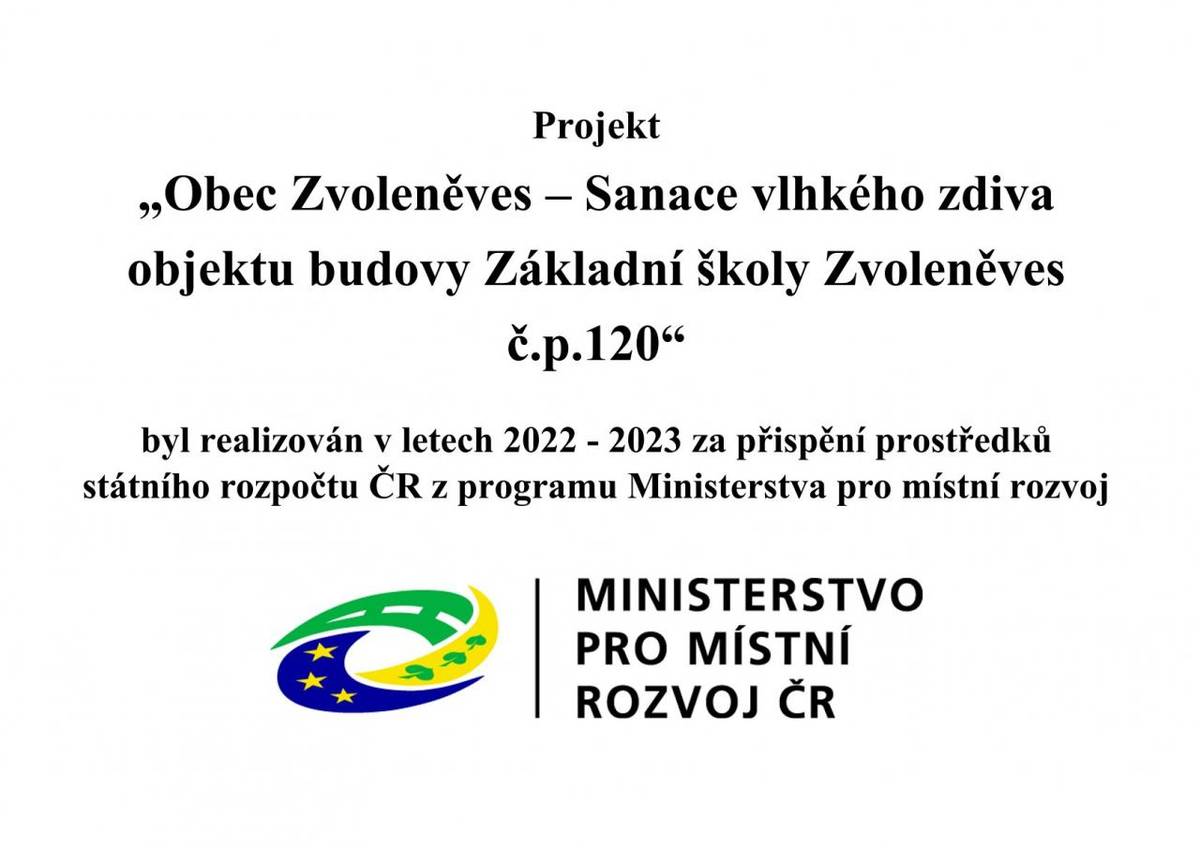 Zveřejnění o poskytnuté dotaci z MMR