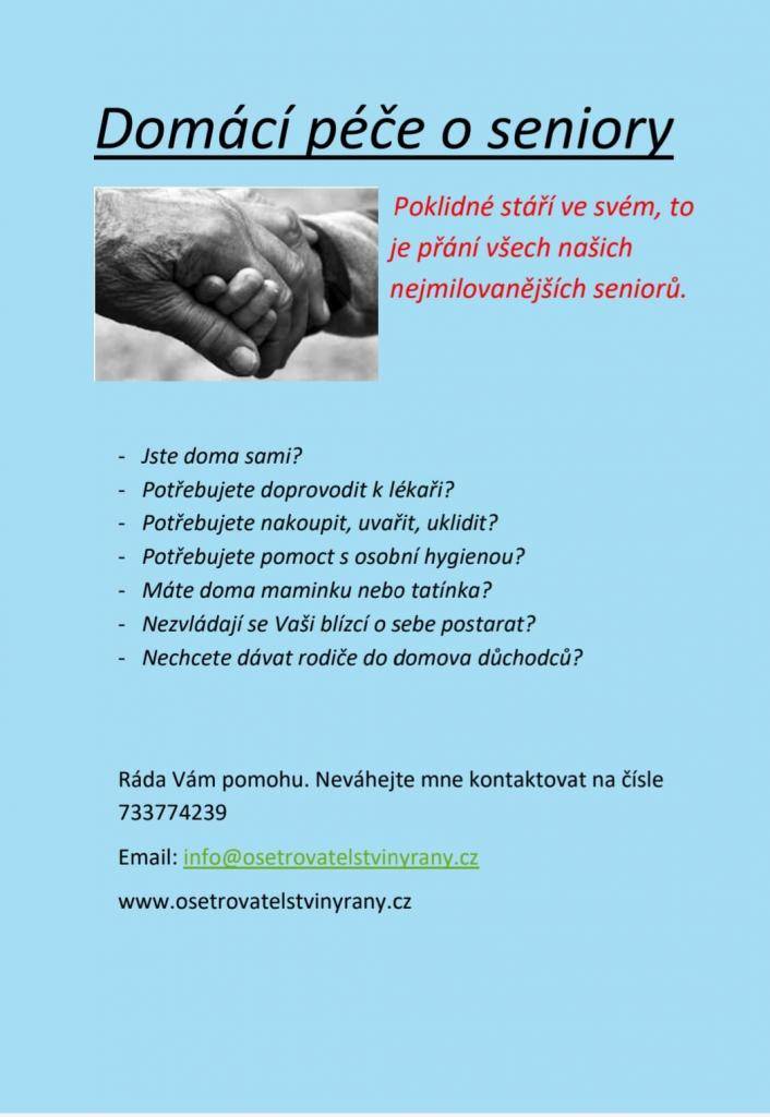 Nabídka sociálních služeb Ošetřovatelství Nýřany