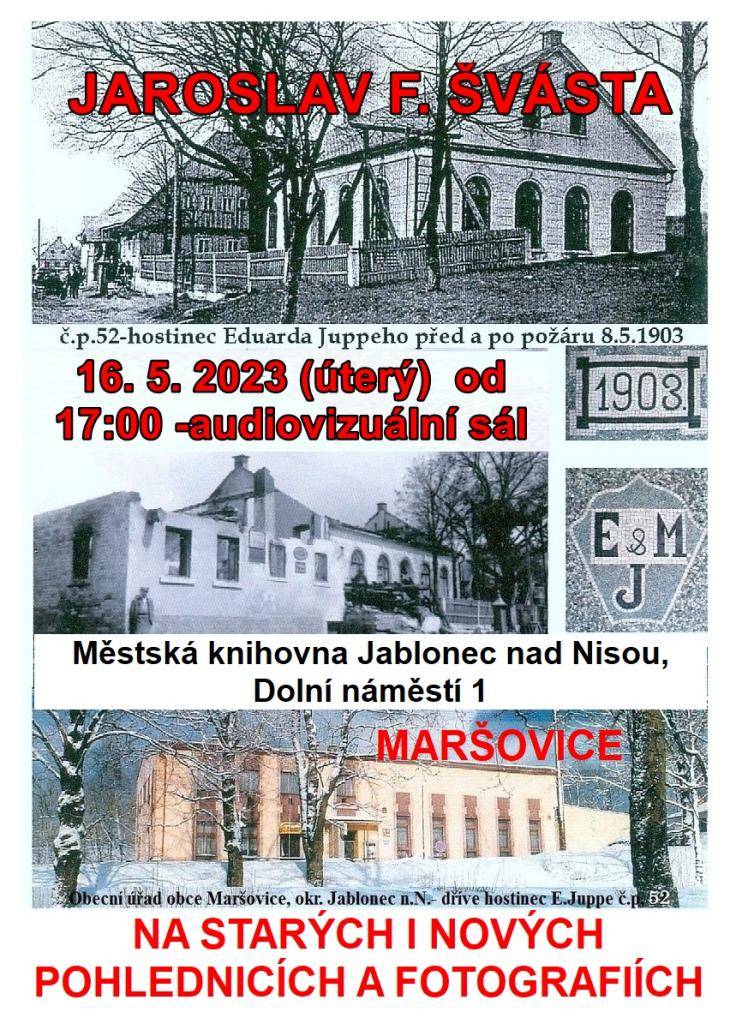 Pozvánka na prezentaci knihy a Maršovic