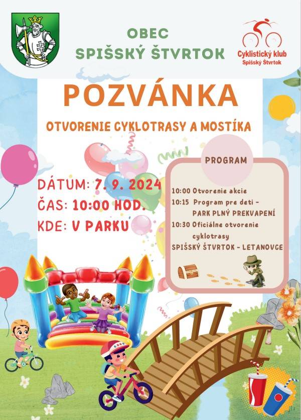 OTVORENIE CYKLOTRASY SPIŠSKÝ ŠTVRTOK - LETANOVCE