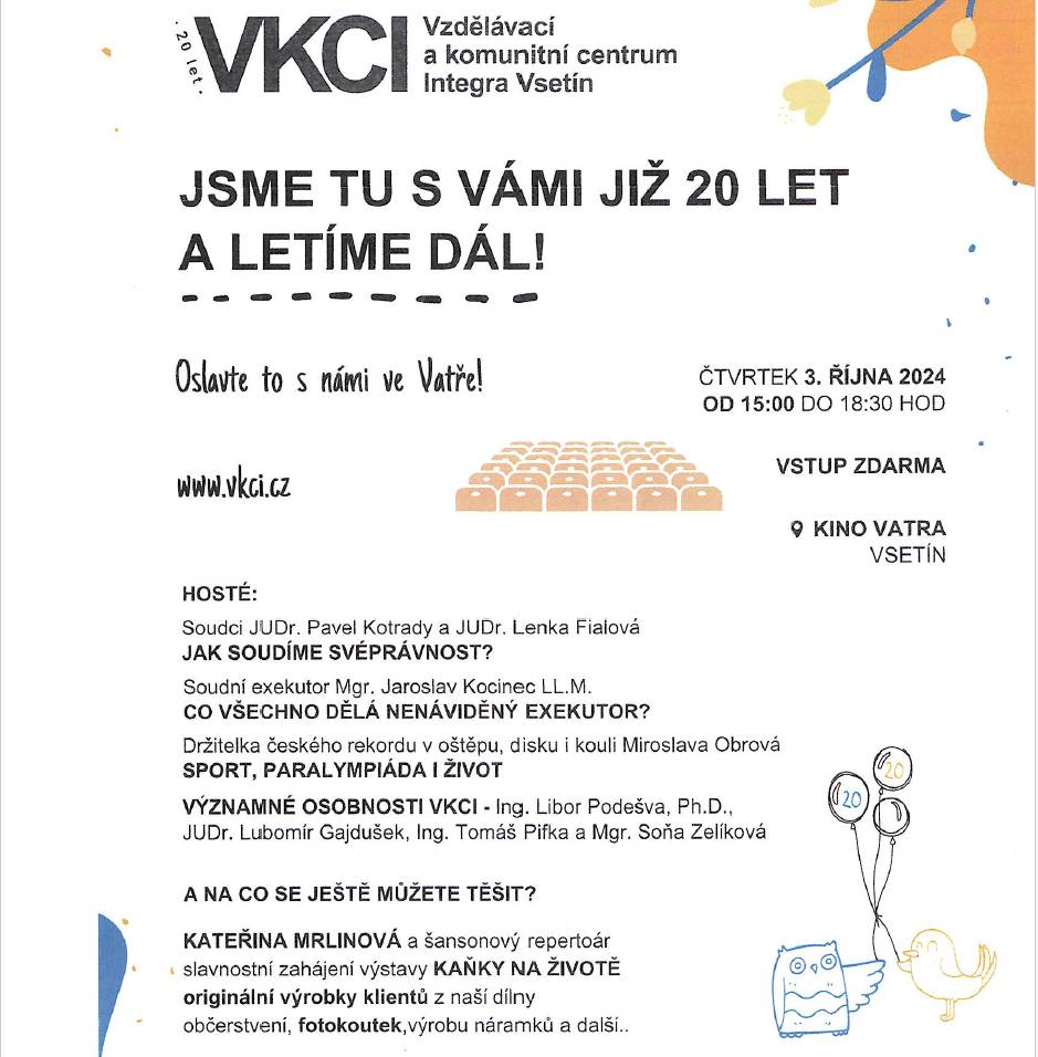 VKCI - oslava 20 let