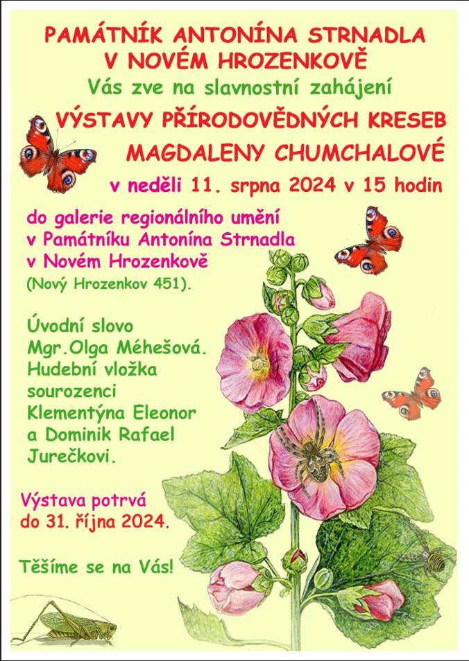 IC Nový Hrozenkov - přírodní kresby M. Chumchalové