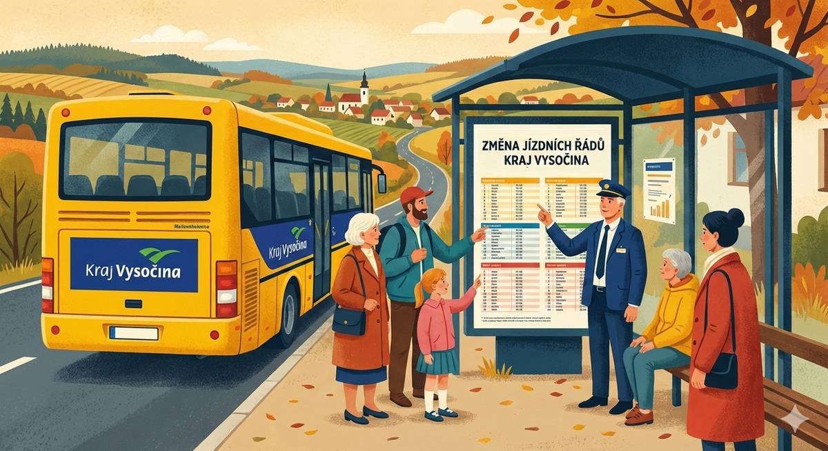 Kraj Vysočina s dopravcem ČSAD Autobusy České Budějovice a.s. uzavel smlouvu na zajištění dopravní obslužnosti v oblasti č. 8 Pelhřimovsko. Součástí této smlouvy jsou také nové jízdní řády, které budou platit od srpna 2026.  V lednu 2026 se bude konat setkání zástupců obcí s pracovníky Krajského úřadu Vysočina, Odbor dopravy a silničního hospodářství - zde bude možnost navrhované jízdní řády připomínkovat, stejně tak předat konkrétní připomínky občanů, kteří veřejnou dopravu v kraji Vysočina používají nebo by ji rádi využívali. Využijte tedy možnost: své připomínky, návrhy a poznatky nám (písemně) předejte, my je předáme dál.  Více infomrací, včetně navrhovaných jízdních řádů najdte na webových stránkách obce - www.hornidubenky.cz/aktuality/navrhovane-jizdni-rady-v-kraji-vysocina-moznost-pripominkovat /EvaTkadlečková/