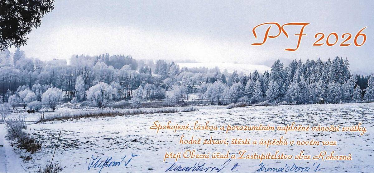 Krásné prožití vánočních svátků a všechno nejlepší v novém roce přeje zastupitelstvo a zaměstnanci obce.