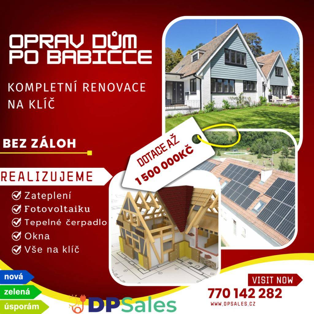 Beseda Nová zelená úsporám light a Oprav dům po babičce.