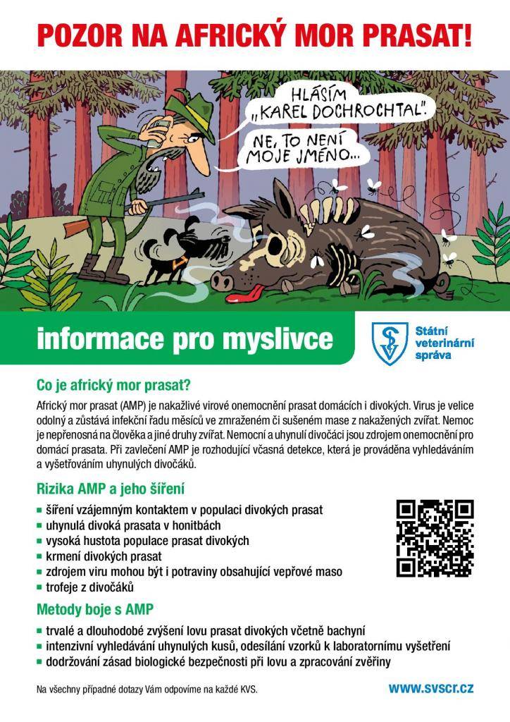 Informační letáky.