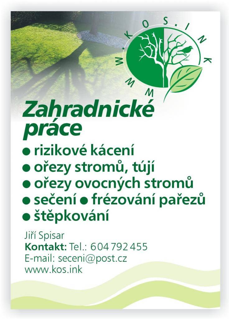 Zahradnické práce Jiří Spisar nabízí