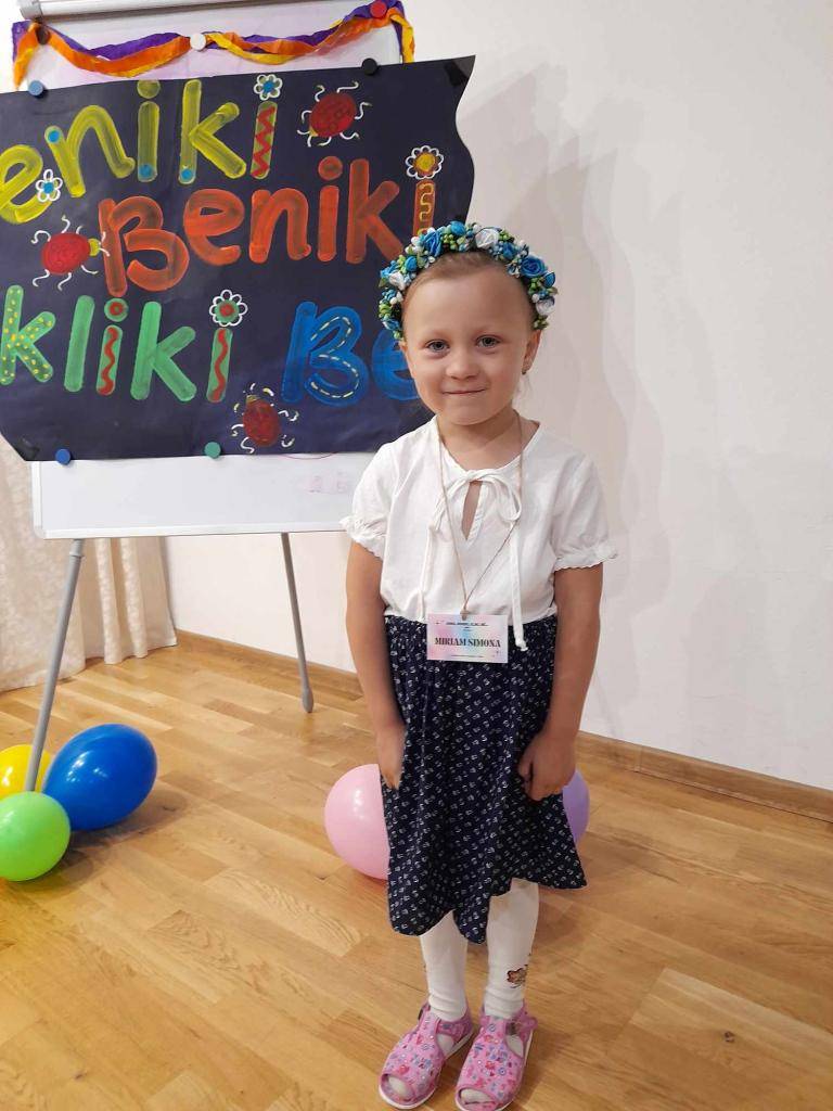 Našu materskú školu dnes reprezentovala Simonka Halusková   z triedy Veselé hríbiky